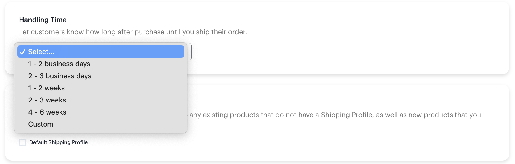 Create Your Default Shipping Profile CREATOR STUDIO