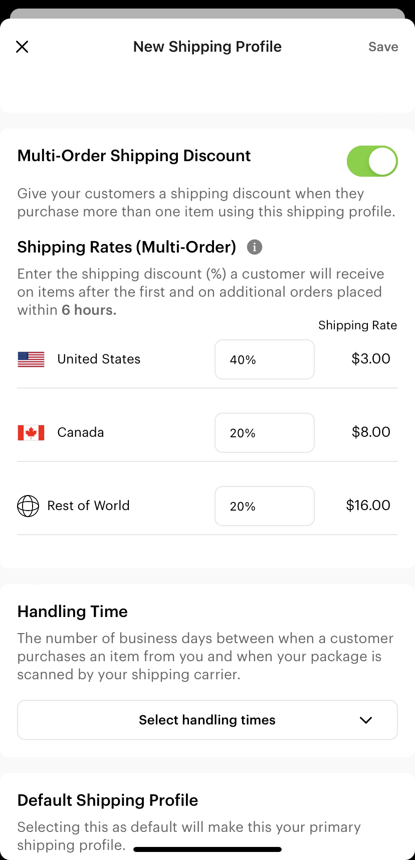 Create Your Shipping Profiles CREATOR STUDIO